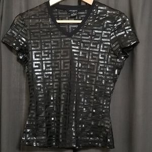 Vtg - Sheer Guess V-Neck Top